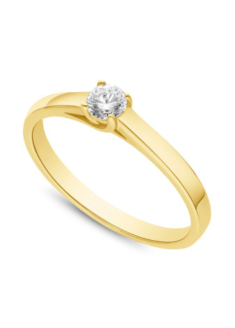 .0309-005 Verlovingsring met gedraaide zetting met 0.05-0.10-0.20 crt. briljant