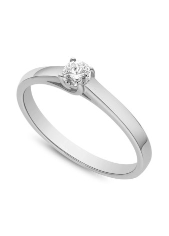 .0309-005 Verlovingsring met gedraaide zetting met 0.05-0.10-0.20 crt. briljant