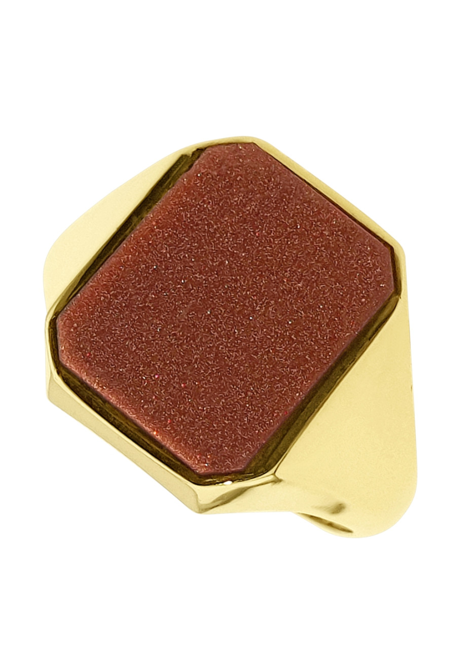 .6.0 traditionele gouden herenring met goudsteen