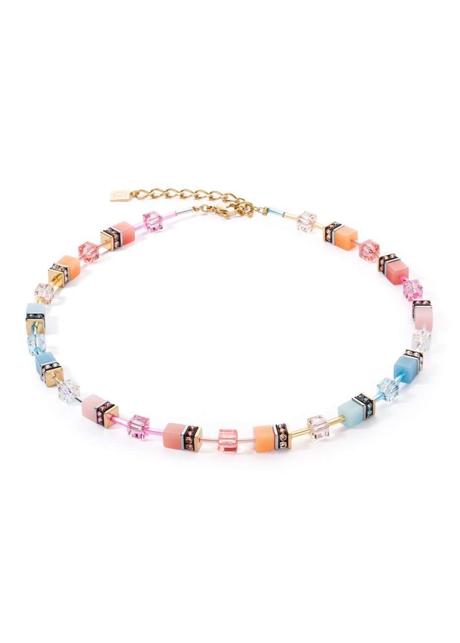 2028 Collier Aqua-Apricot Coeur de Lion 2838102028