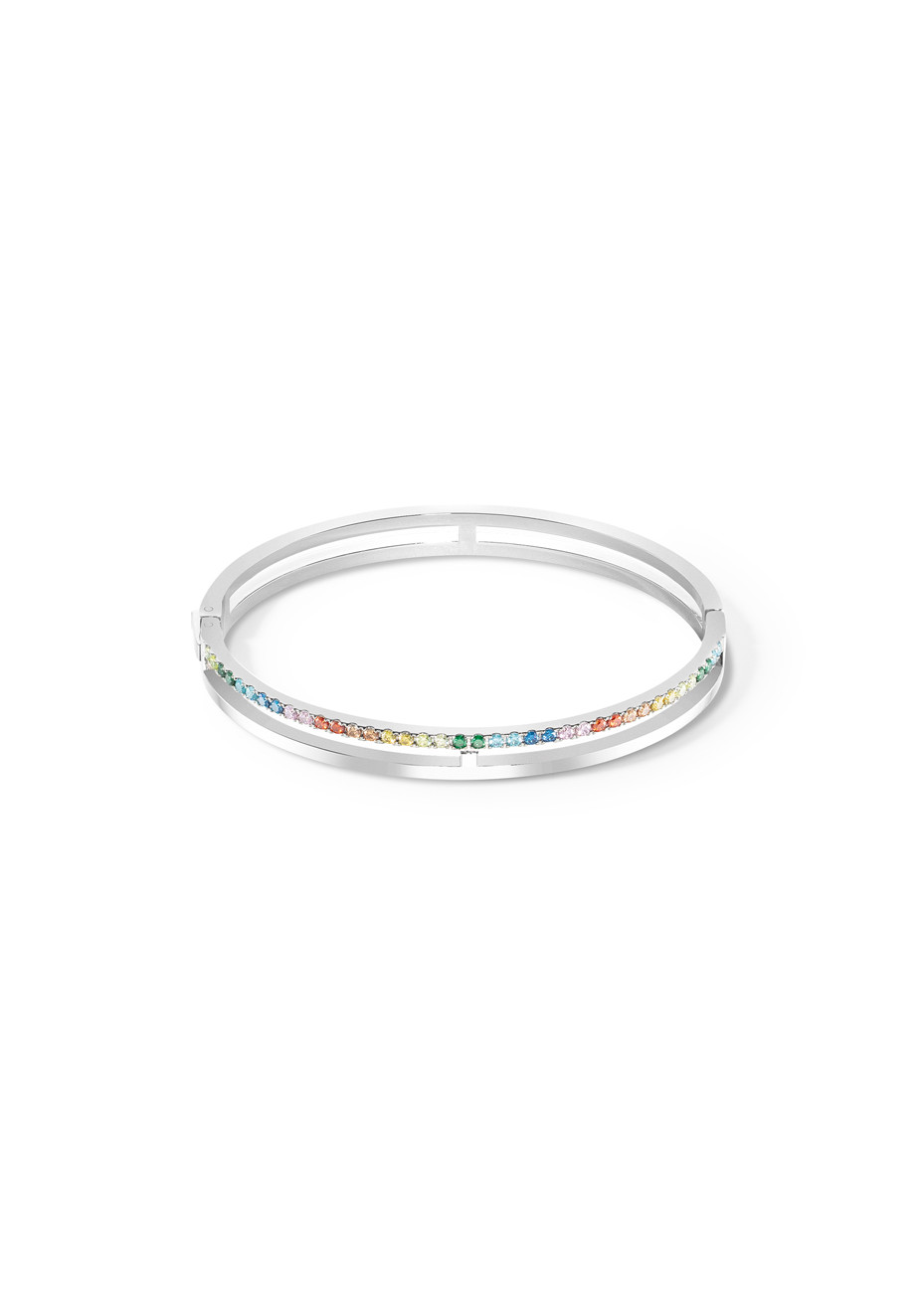 1517 Bangle Multicolour Silver Coeur de Lion 0136321517