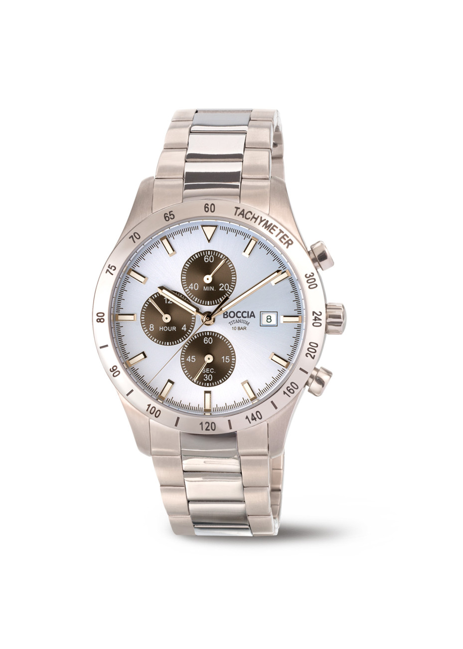 3739-01 Sportief herenhorloge Boccia Chrono Titanium