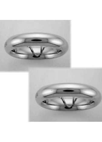 0610 Trouwringen witgoud 4.5 mm