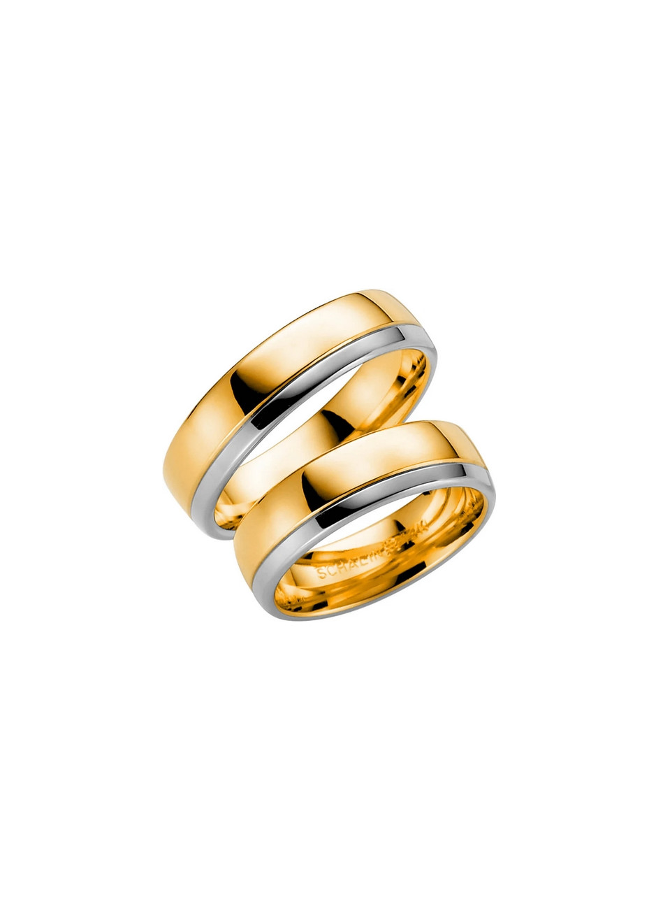 Basel Bicolour trouwringen 6 mm