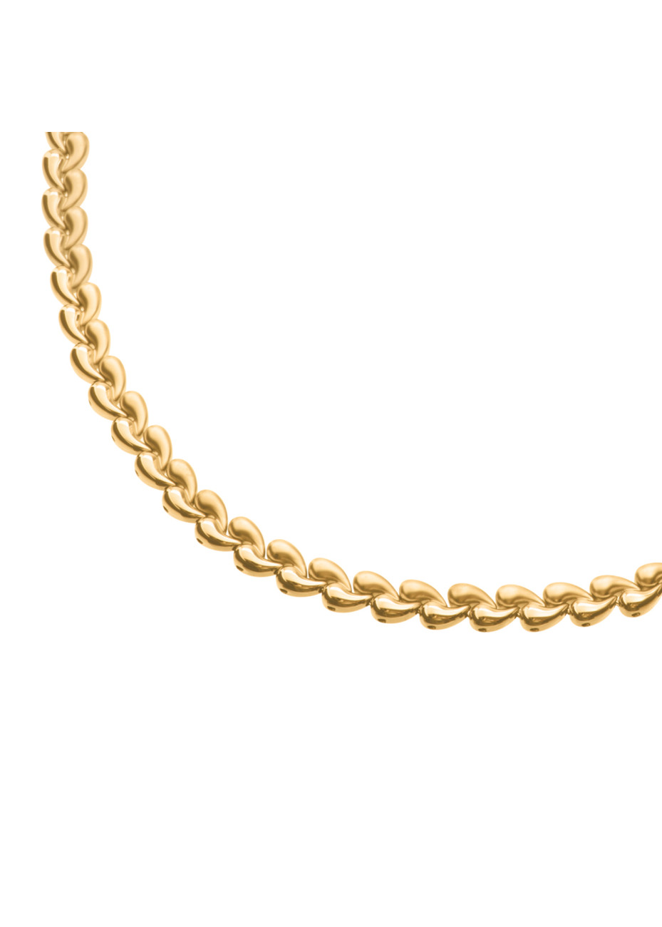 08072-03 Collier Boccia golvend verguld titanium