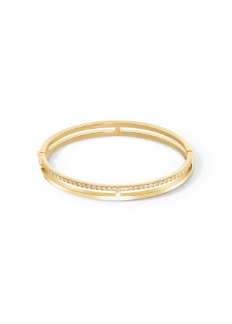 1816 Bangle XL Crystal-Gold Coeur de Lion 0136321816XL19
