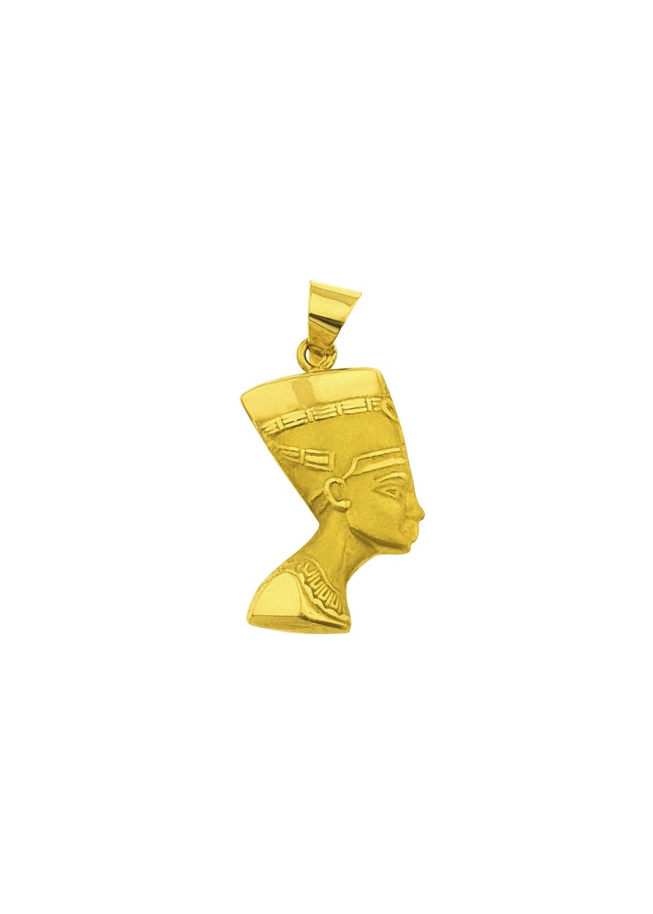 .2.8 gram hanger 18 krt goud Nefertiti 31x15 mm