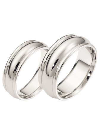 0612 Trouwringen witgoud 7 mm