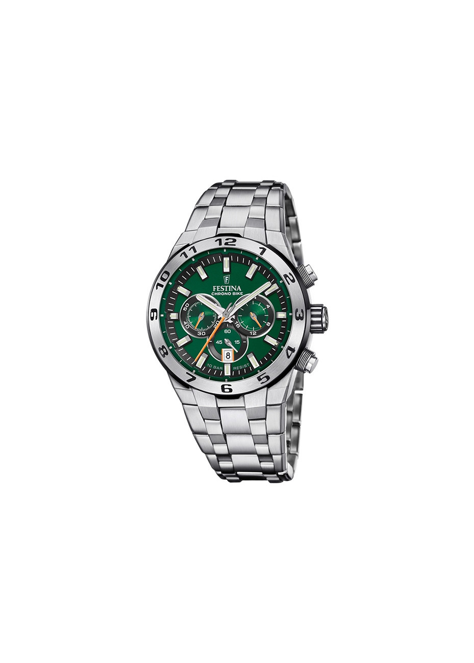 F20670-2 Festina Chrono Bike groen met stalen band