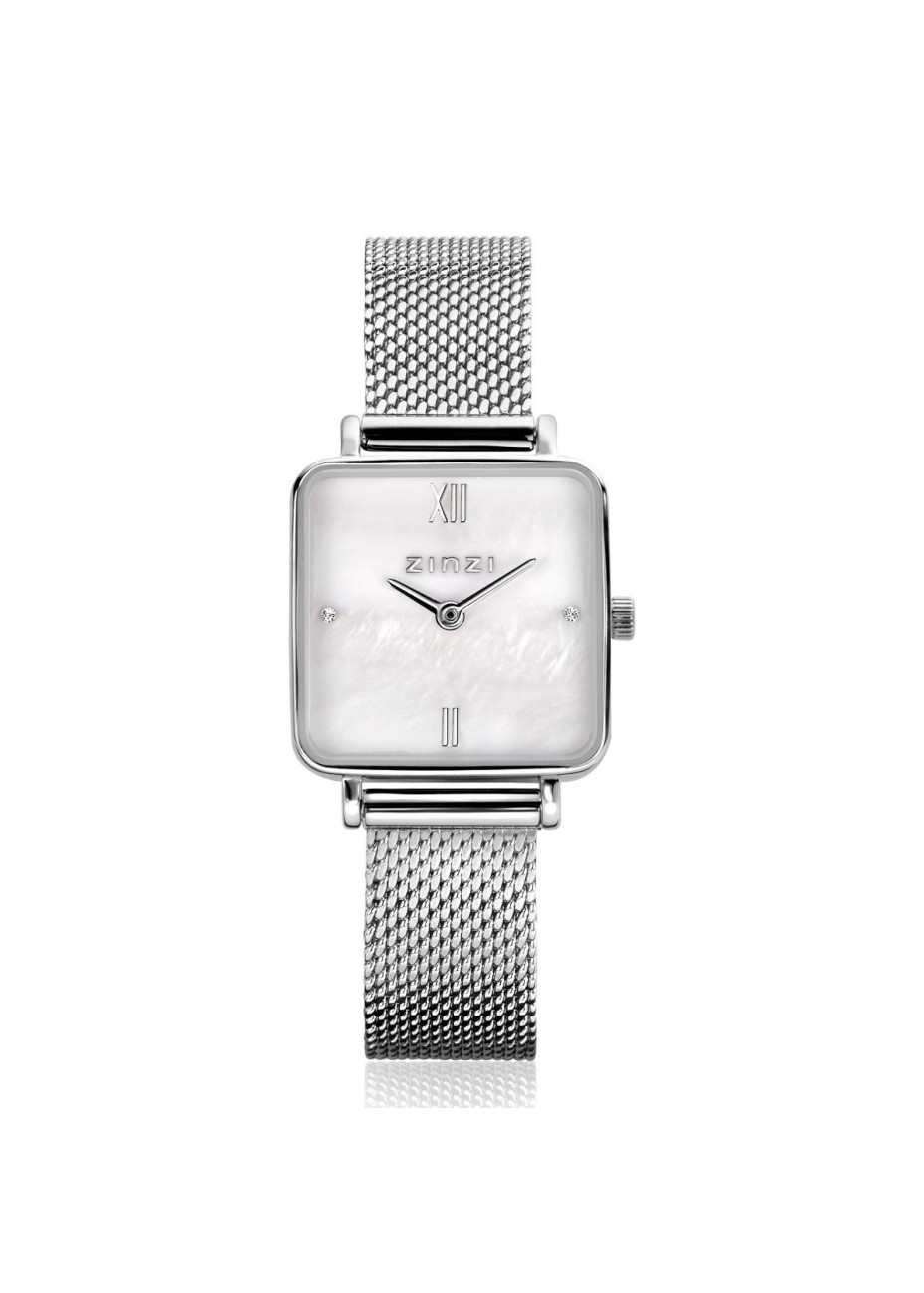 ZIW1717 Zinzi Square Mini dameshorloge parelmoer 22 mm