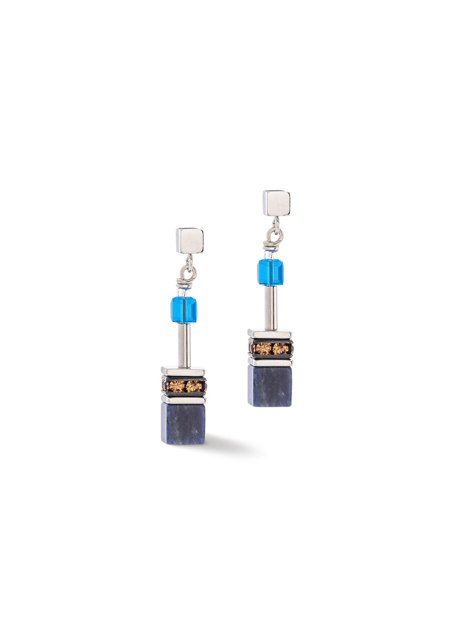 0711 Oorsieraad Blue-Brown Coeur de Lion 4905210711
