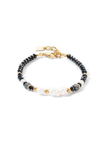 1314 Armband Black-White Coeur de Lion 1132301314