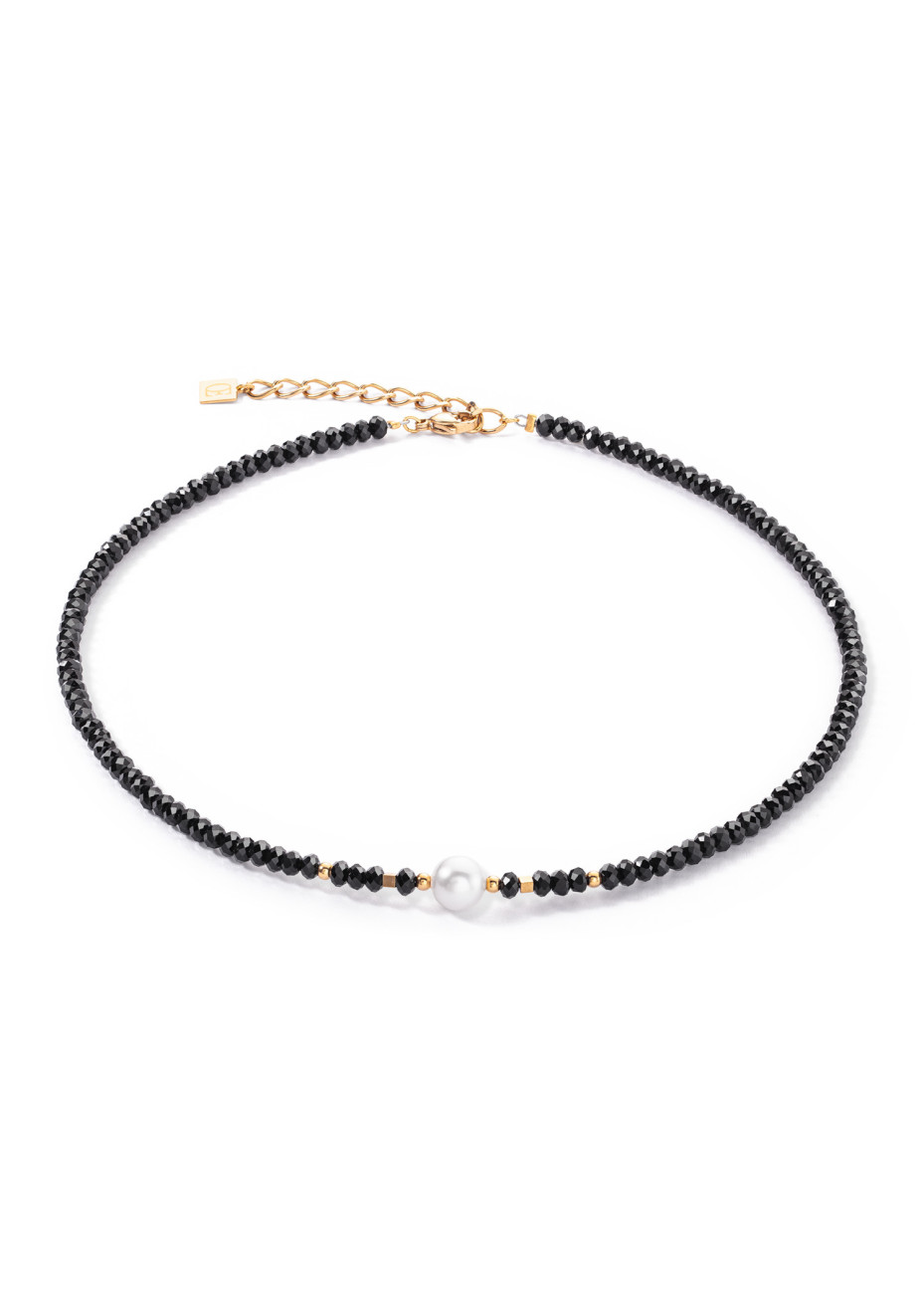 1314 Collier Black-White Coeur de Lion 1131101314