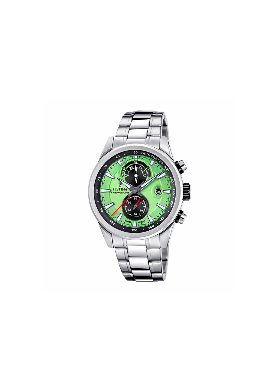 F20694-3 Festina voordelige chronograaf lichtgroen
