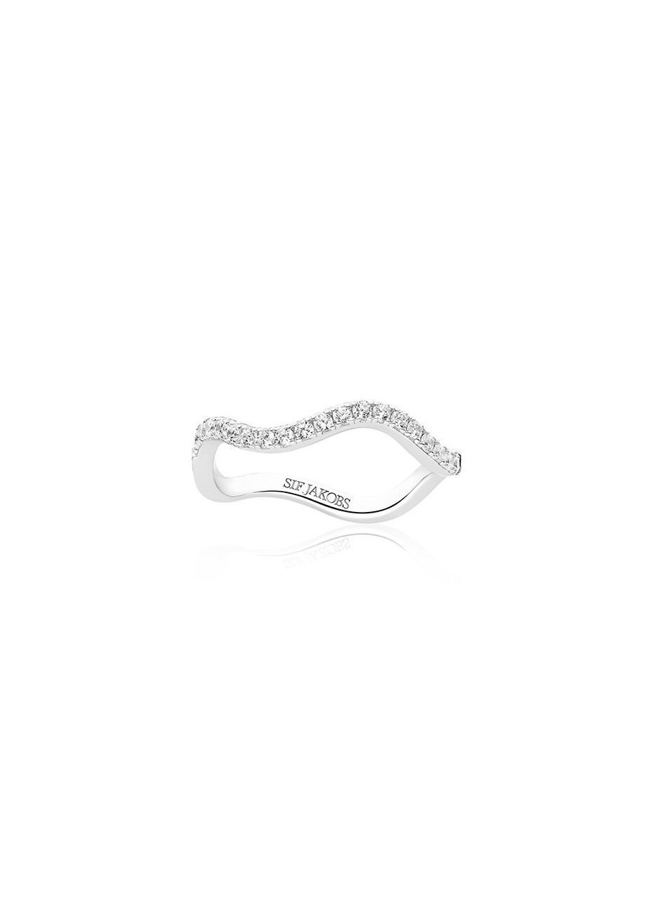 Ellera Waves R3869-CZ-56 Sif Jakobs zilveren damesring