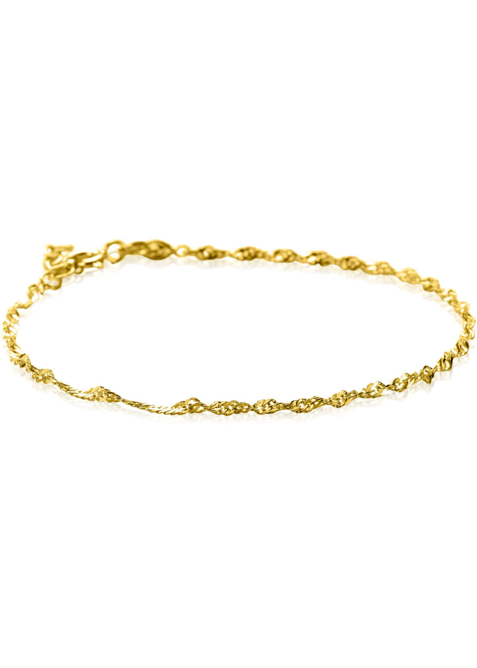 ZGA501 Fijne armband Singapore schakel Zinzi Gold ZGA501 Fijne armband Singapore schakel Zinzi Gold