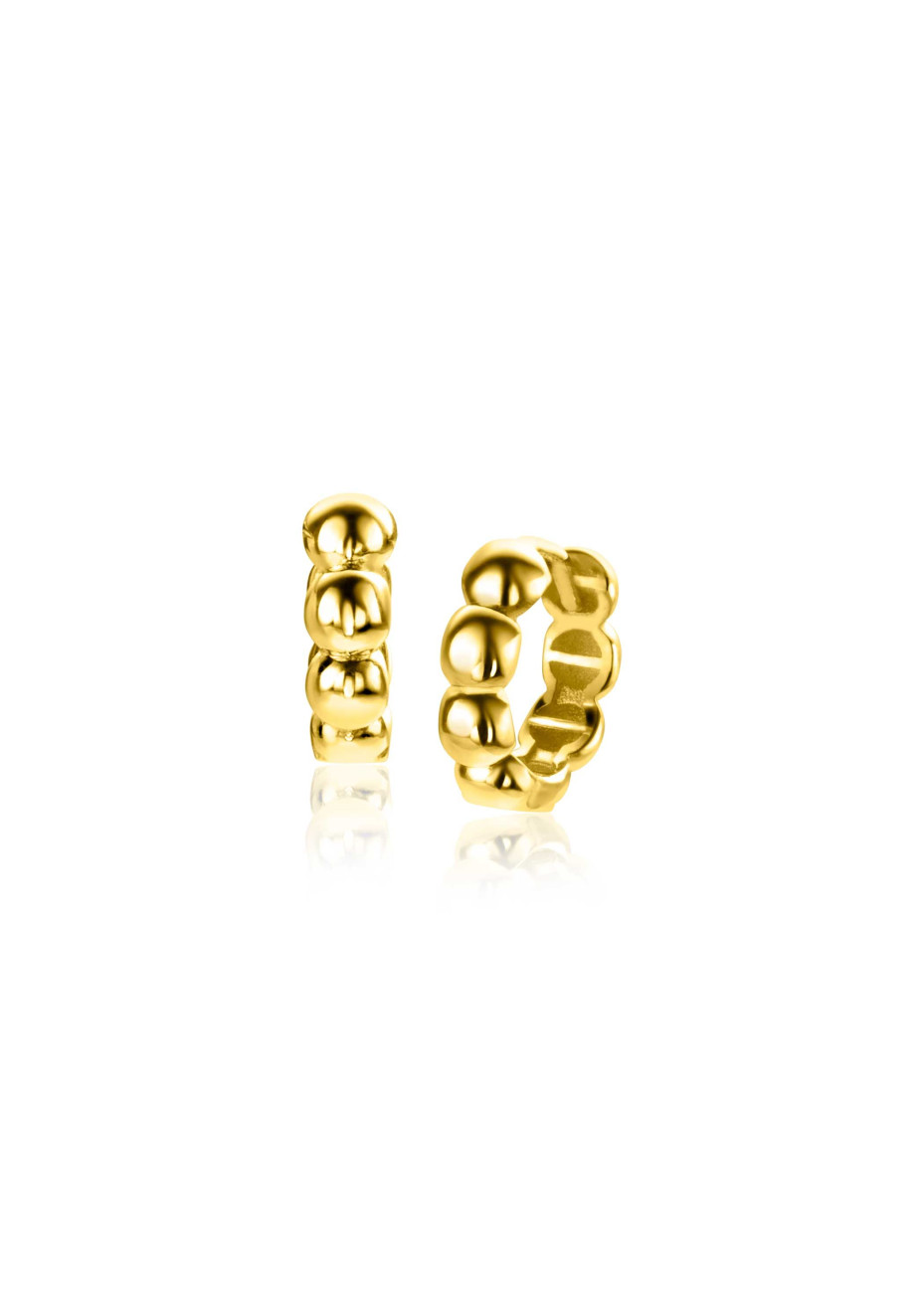 ZGO431 Oorringen Zinzi gold bolletjes 12x3 mm ZGO431 Oorringen Zinzi gold bolletjes 12x3 mm