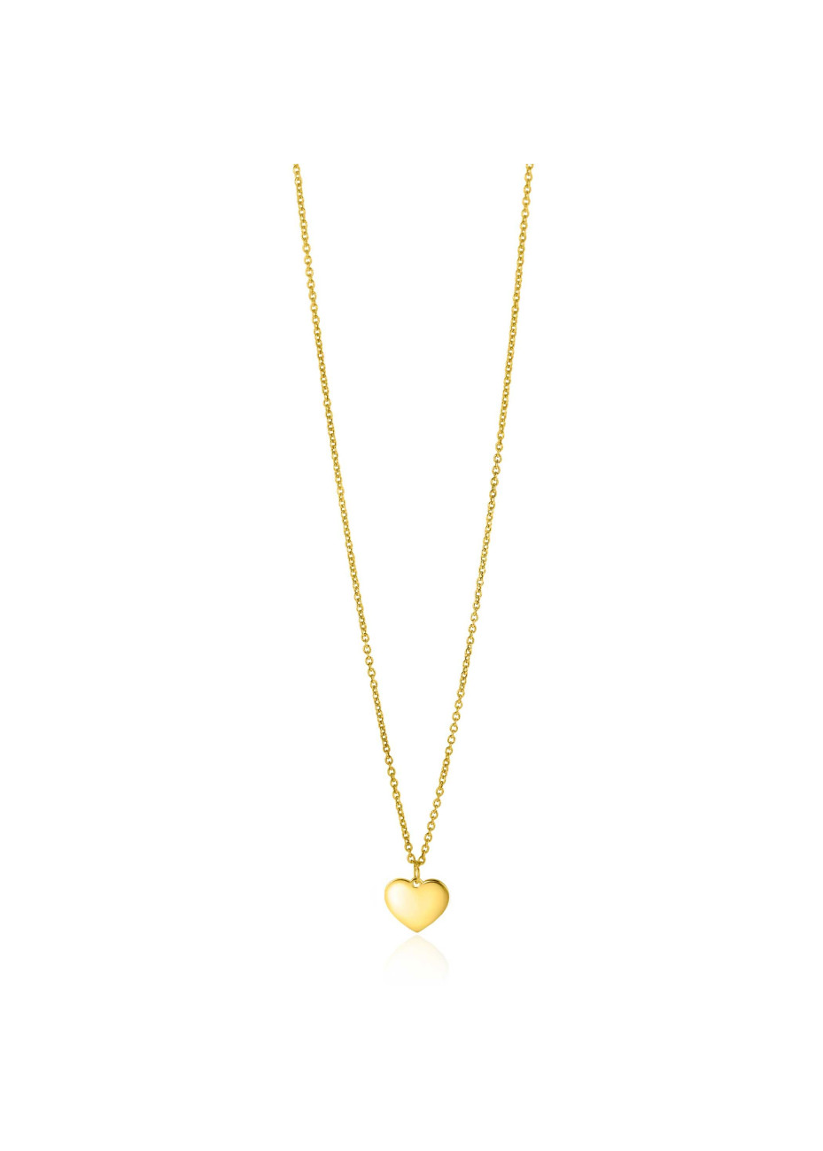 ZGC312 collier met een fijn hartje Zinzi Gold