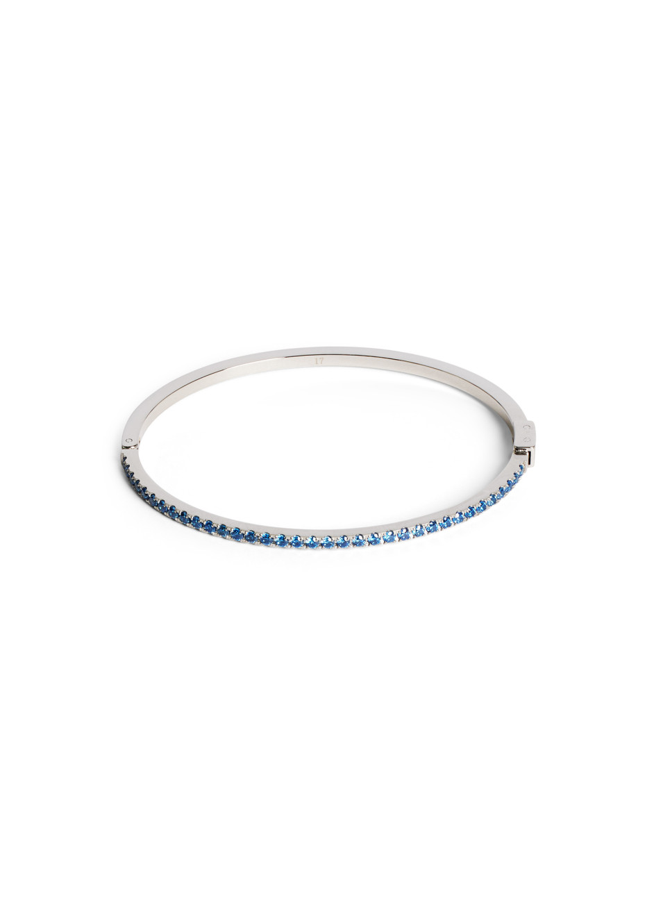 0717 Bangle Blue-Silver Coeur de Lion 0146320717
