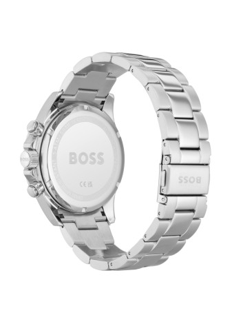 1513755 Boss herenhorloge Hero 43 mm stalen band blauw chrono