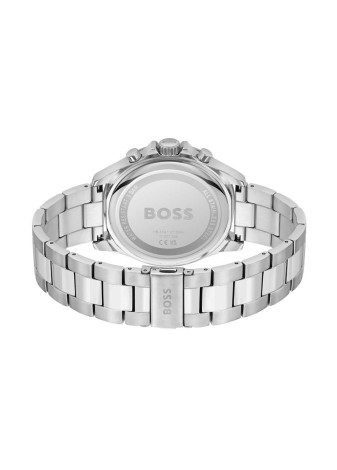 1514069 Boss herenhorloge Troper 44 mm stalen band blauw chrono