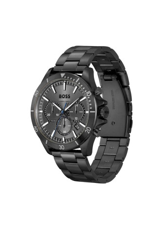 1514058 Boss herenhorloge Troper 44 mm stalen band zwart chrono
