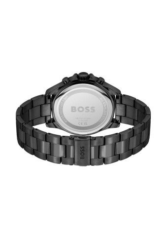1514058 Boss herenhorloge Troper 44 mm stalen band zwart chrono