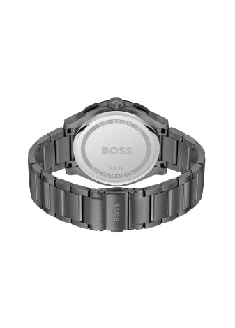 1514192 Boss herenhorloge Peak 2.0 44 mm stalen band zwart chrono
