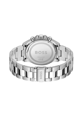 1514217 Boss herenhorloge Hero 43 mm stalen band groen chrono