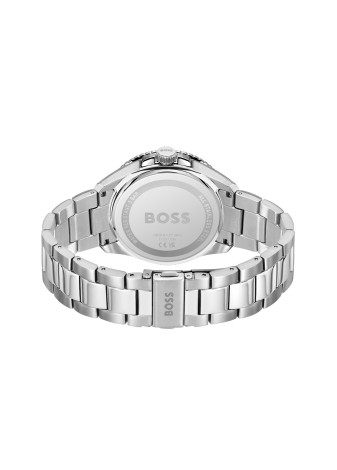 1514208 Boss herenhorloge Runner 3H 43mm stalen band petroleum 5 ATM