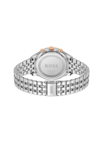 1514158 Boss herenhorloge Avery 42 mm stalen band blauw chrono