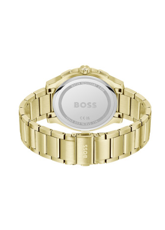 1514190 Boss herenhorloge Peak 2.0 44 mm doublé band grijs chrono