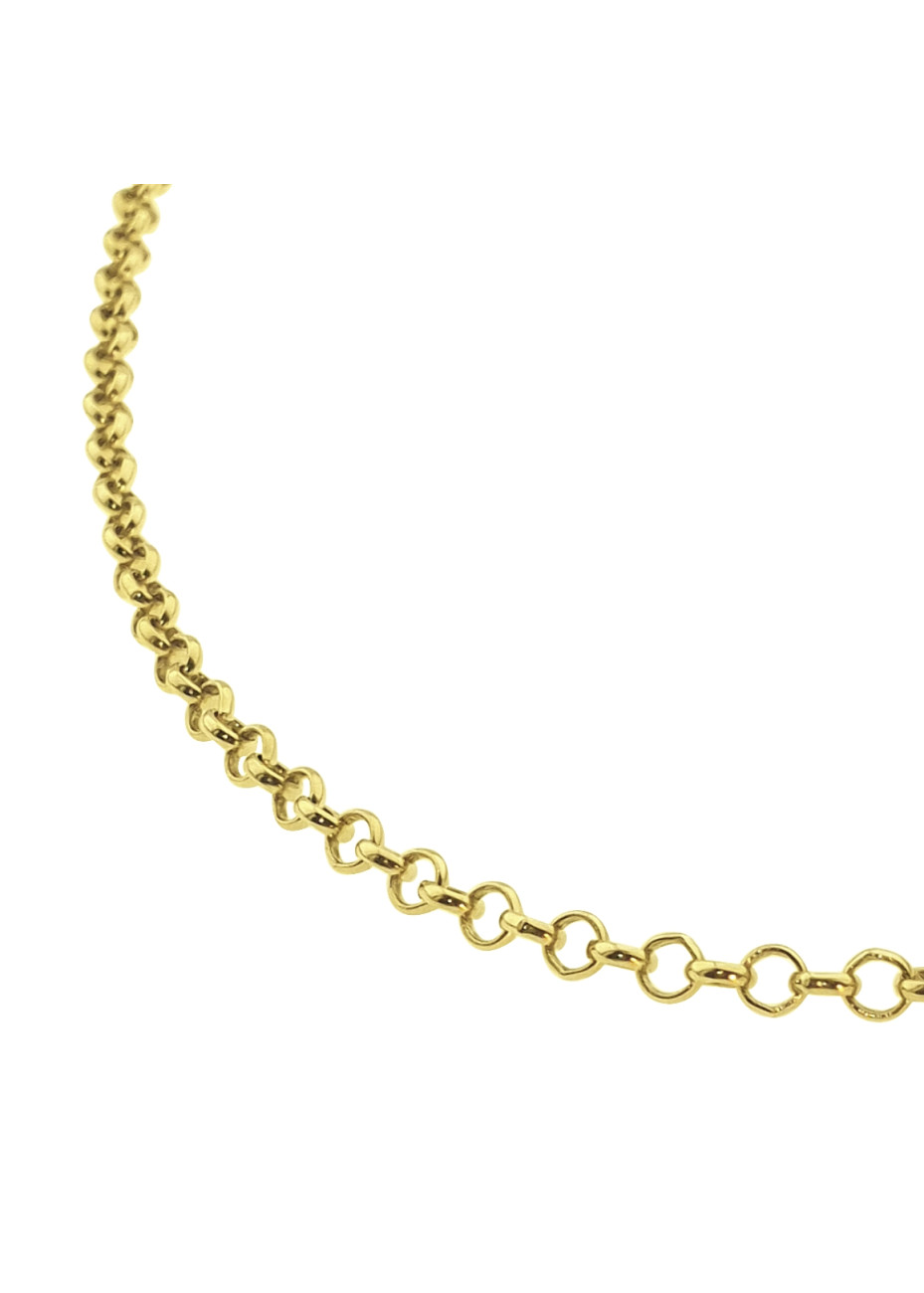 16.8 gram massief gouden jasseron-collier 61 x 3.8 mm