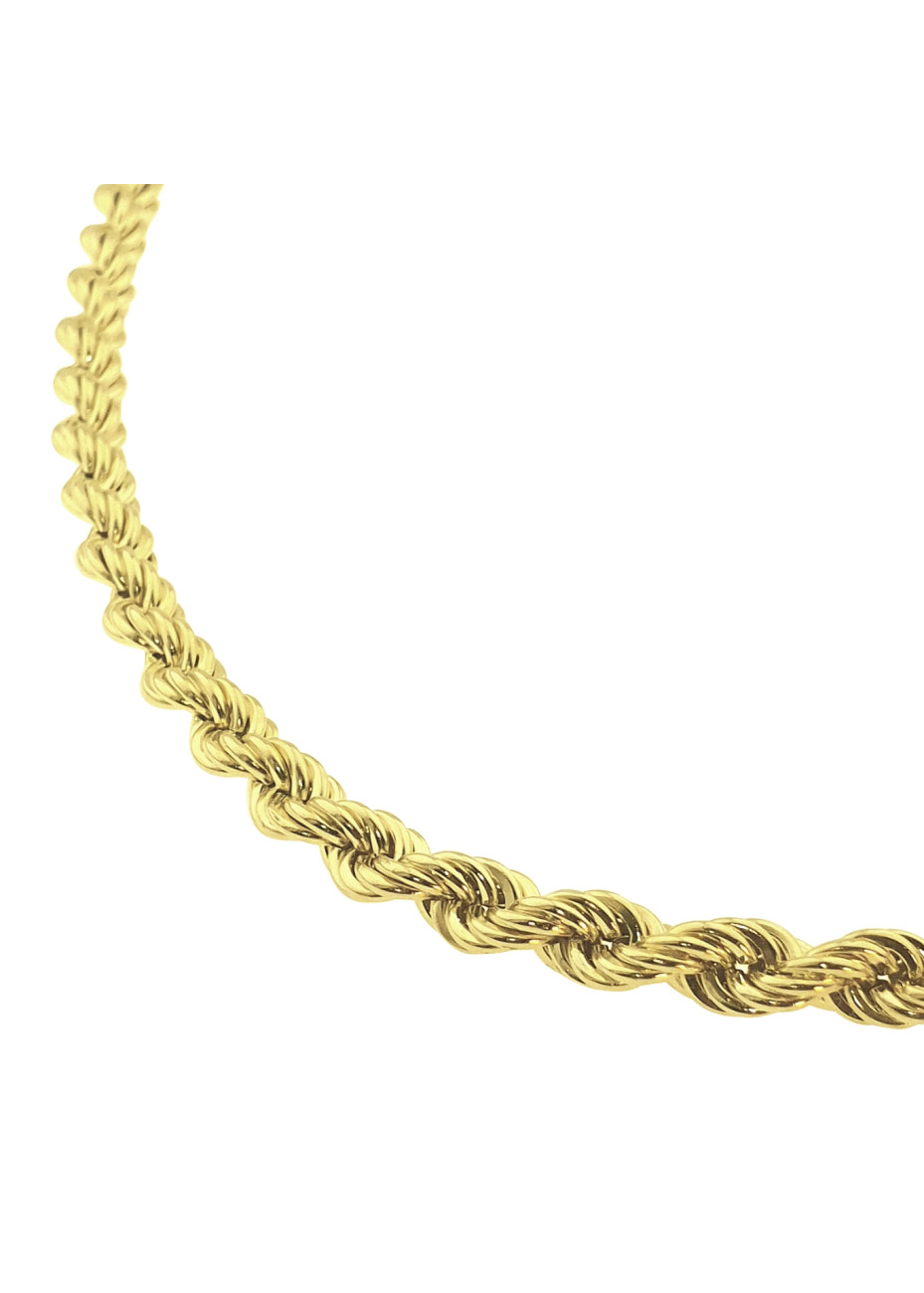 30.9 gram lang en dik gouden koordcollier 80 cm x 7 mm