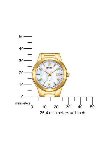 FE1242-78D Citizen dameshorloge doublé parelmoer