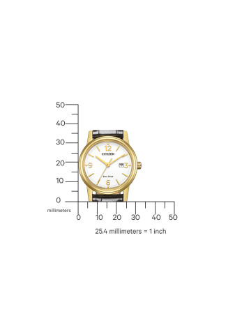 EW2722-01A Klassiek doublé dameshorloge Citizen leren band