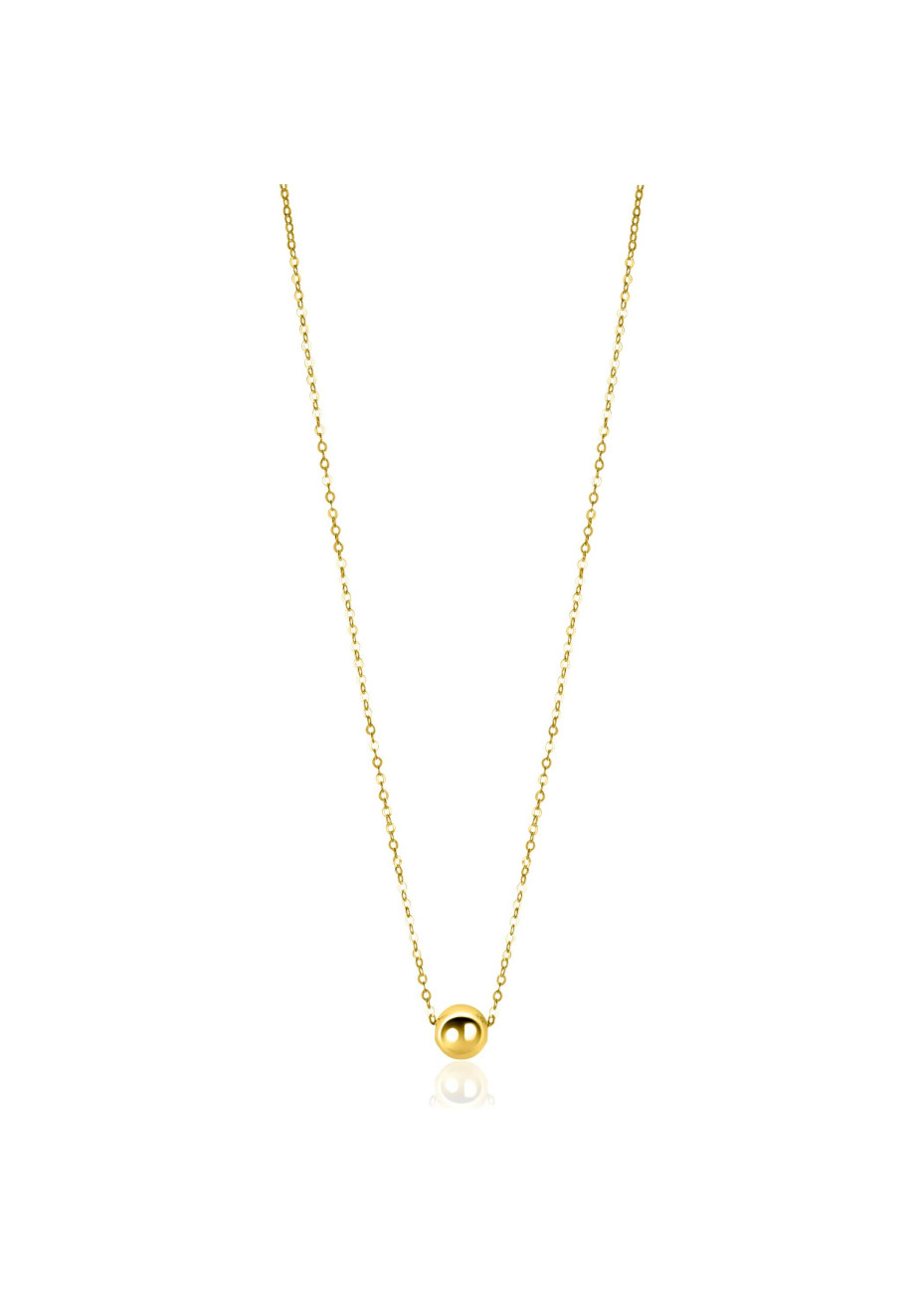 ZGC505 Zinzi gouden collier met balletje
