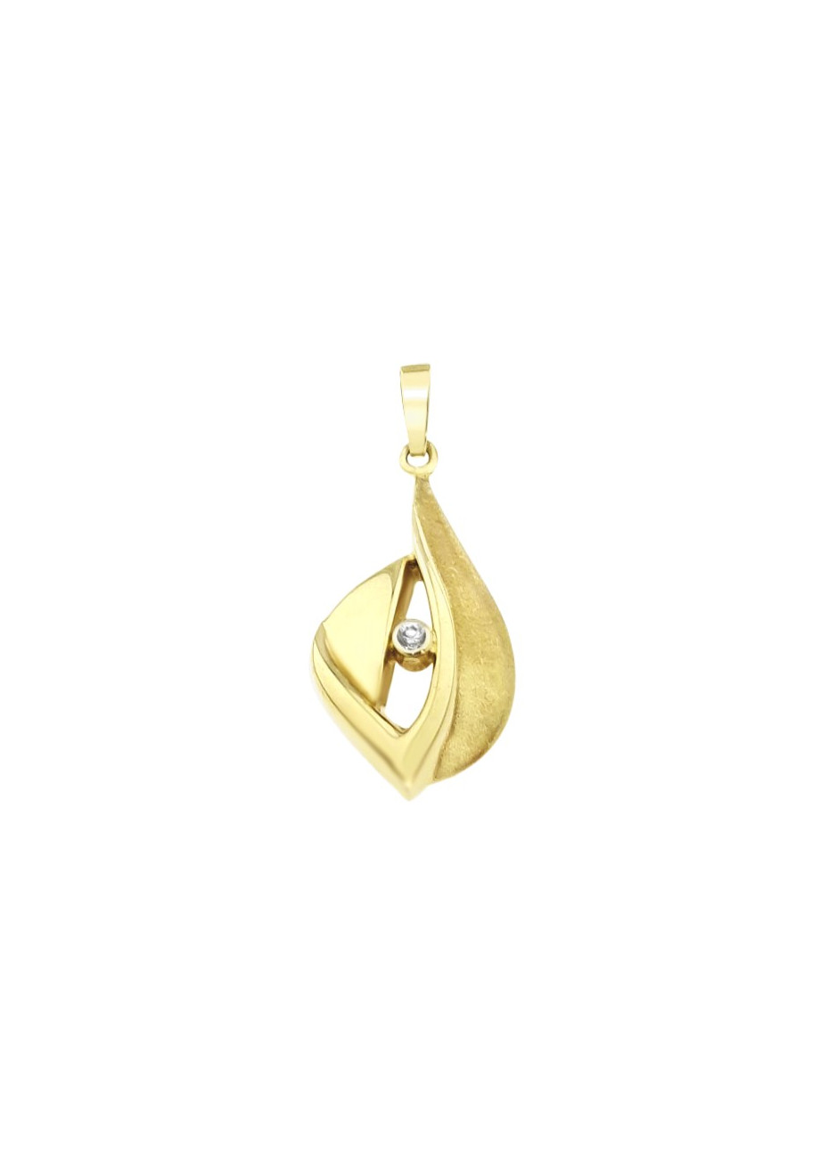 .3.3 gram elegante gouden hanger met zirconia occasion