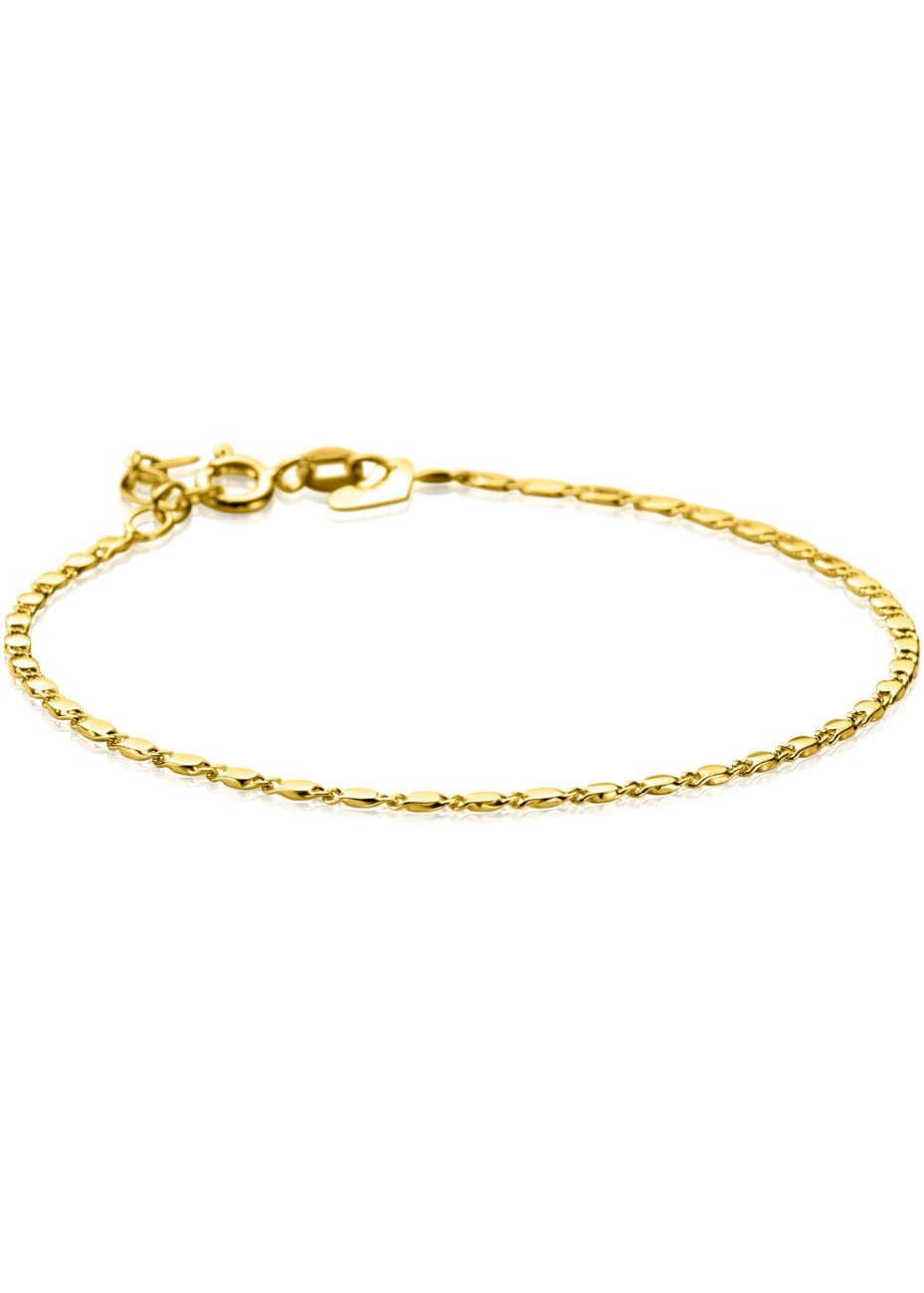 ZGA497 Zinzi Gold armband valkenoog 19 cm