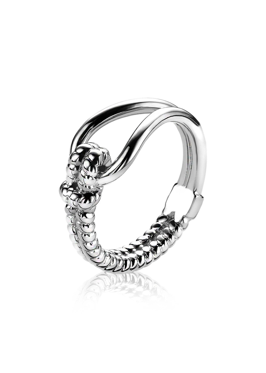 MVR9-54 Zilveren damesring knoopmotief Mart Visser