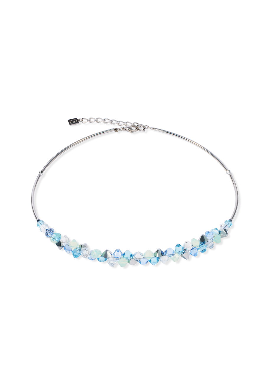 0737 Collier Blue-Aqua Coeur de Lion 2038100737