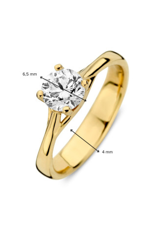 1609-100 Aanzoeksring goud met 1.00 crt. Labgrown briljant RL167880