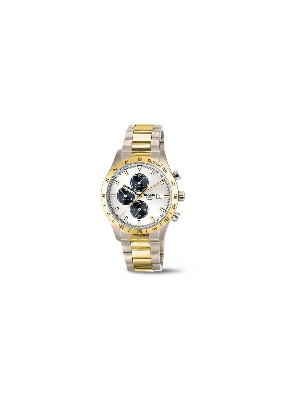 3739-04 Bicolour herenhorloge chrono titanium