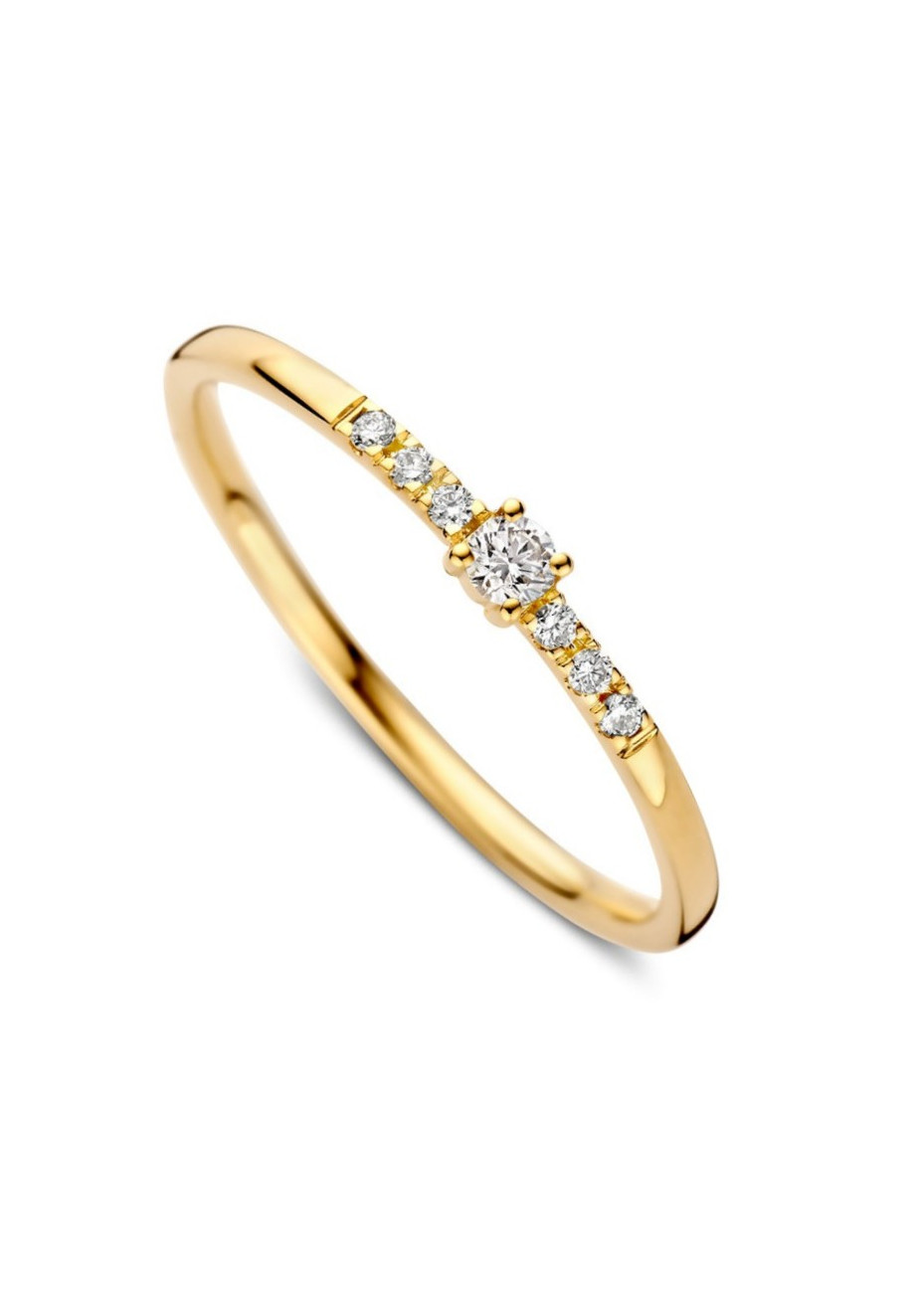 0529-009 Damesring met 0.09 crt. briljant mt 17.75 RG118107-56