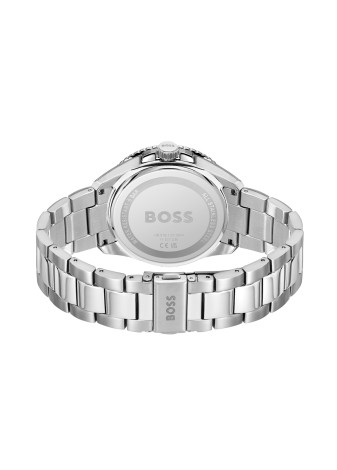 1514206 Boss herenhorloge Runner 43 mm stalen band oranje quartz