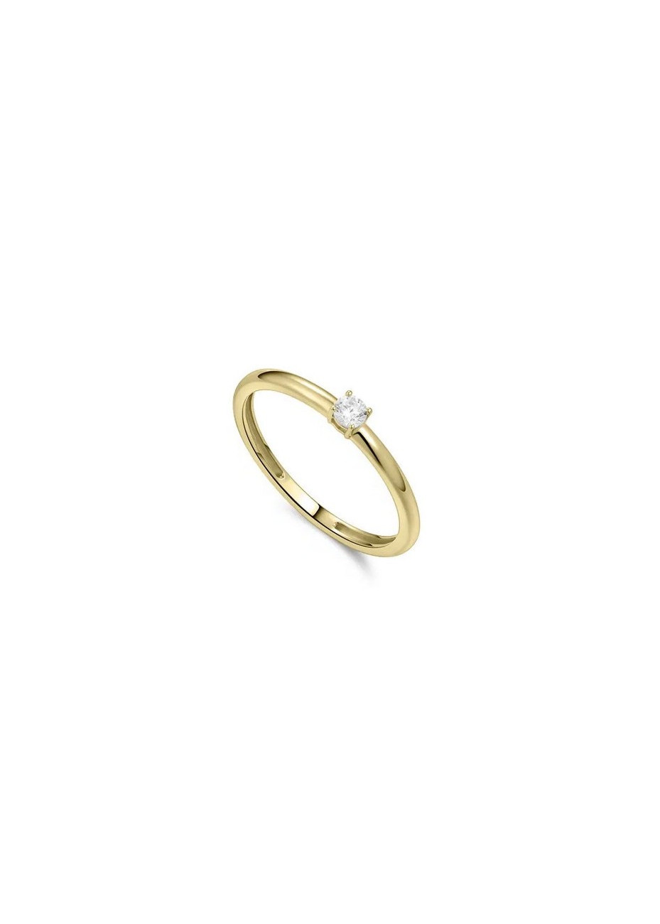 Aanzoek-solitairring VGR013 goud met zirconia