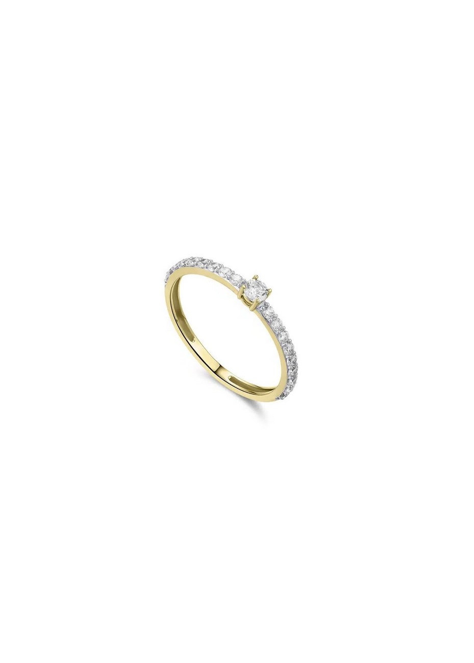 Aanzoek-solitairring VGR015 goud met zirconia