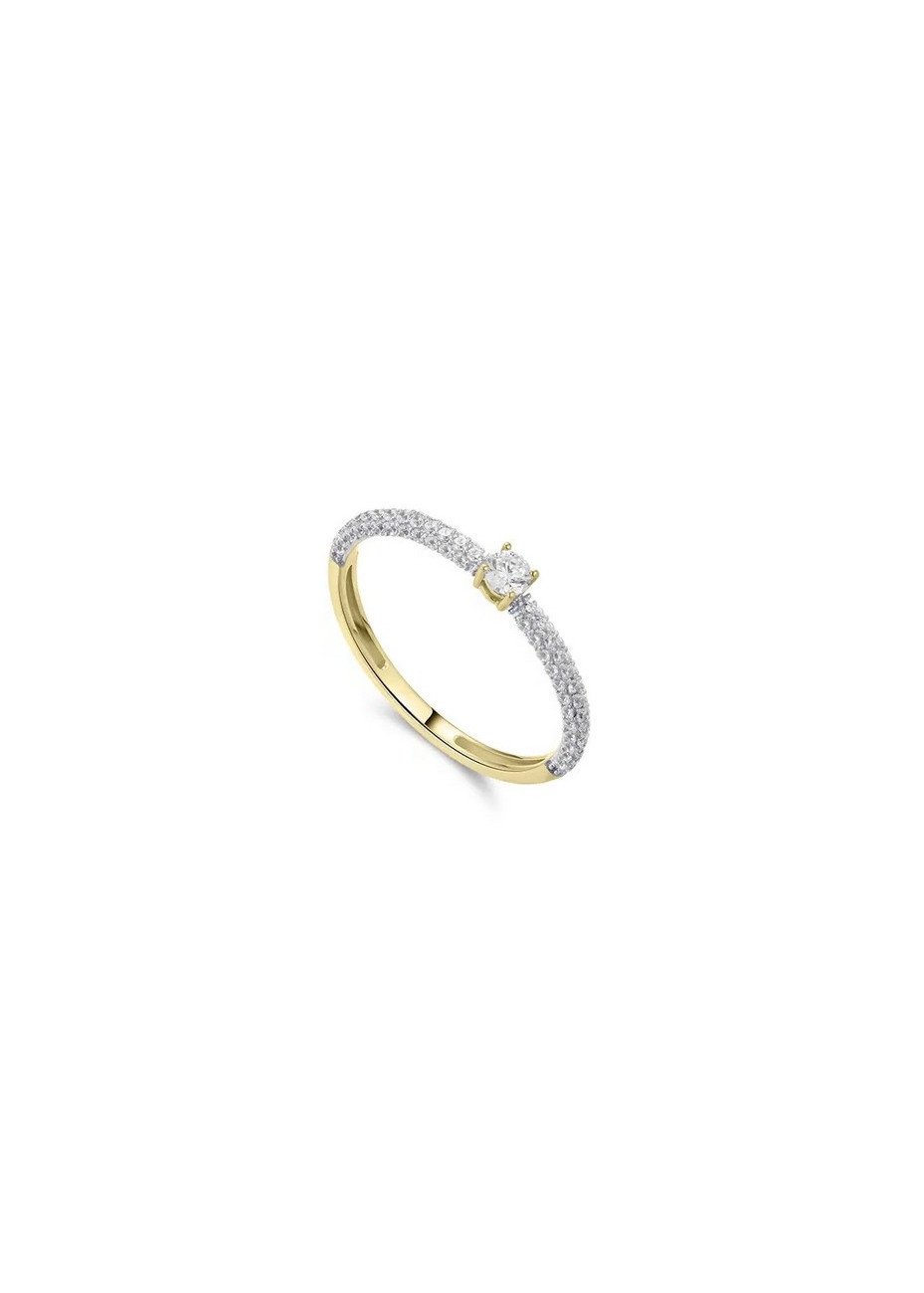 Aanzoek-solitairring VGR017 goud met zirconia