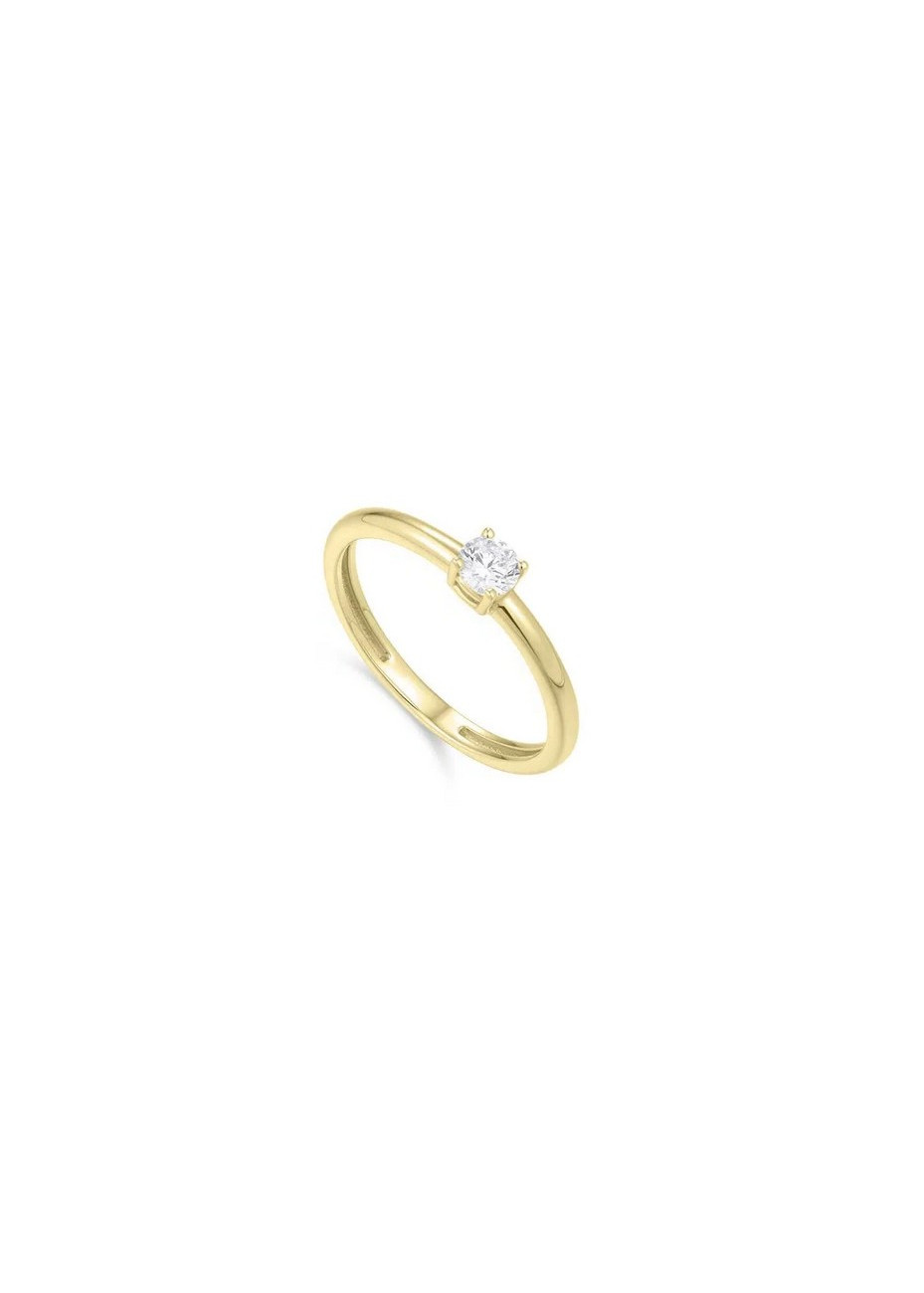Aanzoek-solitairring VGR028 goud met zirconia