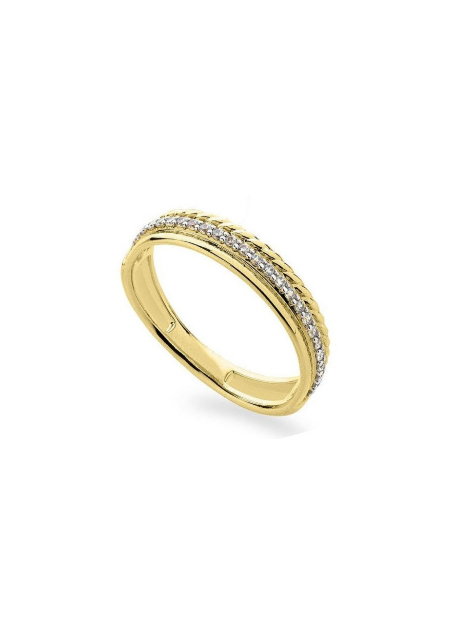 Damesring VGR041 goud met zirconia maat 18.5